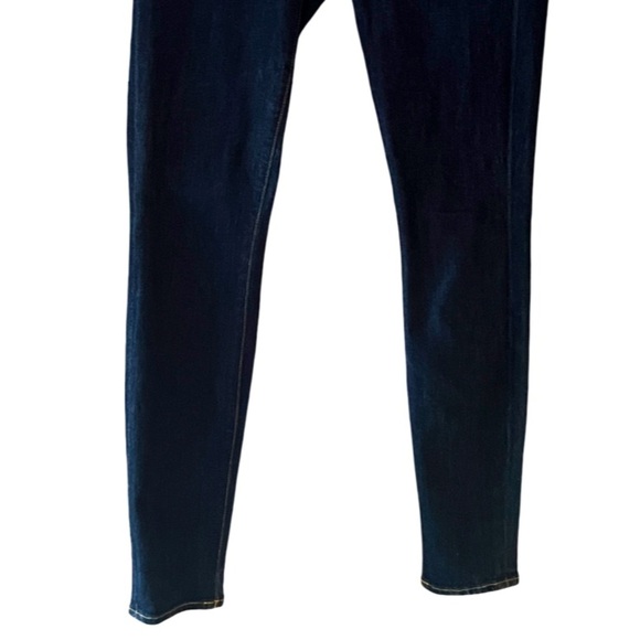 New Parker Smith Mid-Rise Dark Rinse Contrast Stitching Skinny Jeans Sze 0 - Picture 6 of 15